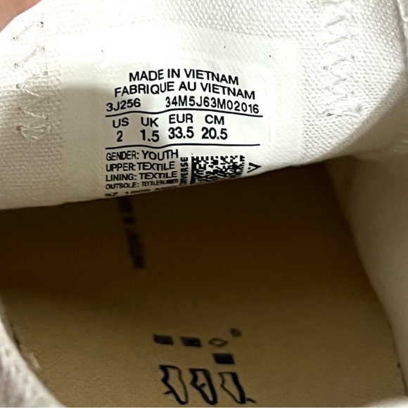 Kids' Chuck Taylor Converse All Star Low Top Sneaker white with red blue NWOT - Picture 7 of 7